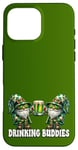 iPhone 16 Pro Max Green Gnomes In St Patricks Day Costume For Drinking Buddies Case