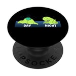 Sleep All Day Play Games All Night T-Rex Dinosaures Gamer PopSockets PopGrip Adhésif