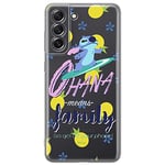 ERT GROUP Coque de téléphone Portable pour Samsung S21 FE Original et sous Licence Officielle Disney Motif Stitch 004 Parfaitement adapté à la Forme du téléphone Portable, partiel imprimé