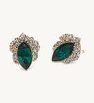 Lily And Rose Camille Stud Örhängen - Emerald/Svart (Guld) 65052