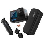 GoPro HERO11 Black Action Camera, Bundle, Shorty Hand Grip, Spare Enduro Battery