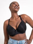 Curvy Kate Smoothie Spacer Moulded T-shirt Plunge Bra - Black, Black, Size 32J, Women