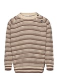 Petit Piao O-Neck Light Nordic Knit Sweater Brun