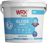 WRX Trade Gloss Paint - Water Based - Brilliant White (2.5 Lt.)