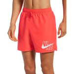 NIKE 5-Inch Volley Shorts for Men, Mens, Swim Briefs, NESSA566-631, Bright Crimson, M