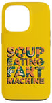 Coque pour iPhone 13 Pro Machine à pet à soupe avec citation amusante