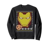 Marvel Iron Man Helmet Ugly Christmas Sweatshirt