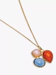 Sarah Alexander Santiago Gemstone Pendant Necklace, Gold