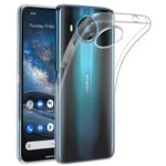 32nd Clear Gel Series - Transparent TPU Silicone Case Cover For Nokia 8.3 (2020)