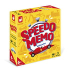 Janod - Speedo Memo Véhicules - Jeu de Société Enfant - Jeu de Mémoire et de Rapidité - Jeu d'Ambiance de 2 à 6 Joueurs - 56 Cartes - Langue Française - Dès 6 Ans, J02462