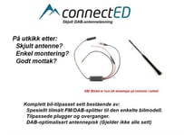 ConnectED skjult DAB-antenneløsning v2. Lexus RX (2004 - 2008)