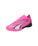 Puma Men Ultra Match Tt Soccer Shoes, Poison Pink-Puma White-Puma Black, 4 UK