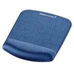Fellowes 9287302 PlushTouch Mousepad Wrist Support with Microban - Blue