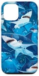 iPhone 13 Pro Whale Blue Shark Pattern Case Cute Sea Ocean Life Animal Case