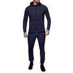 BIBOKAOKE Men's Jogging Suit Long Sleeve Hoodie Sweatshirt Sports Trousers Slim Fit Gym Training Tracksuit Jogger Jogging Suit Sports Suit Basic Design Tracksuit Leisure Suit with Pockets