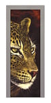 Decoralive Guépard-Image de côté Porte 73 cm x 211