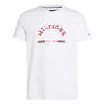 T-shirt Tommy Hilfiger coton avec manches courtes et col rond blanc