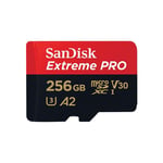 SanDisk 256GB Extreme PRO MicroSDXC UHS-I Memory Card