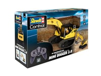 Revell Control 24638 RC Construction Vehicle Mini Digger I with Precise 2.4 GHz Control I 1:18 Scale I 46cm in Length, Mehrfarbig