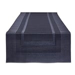 DII PVC Tabletop Collection Woven Indoor/Outdoor, Table Runner, 14x72, Stonewash Blue