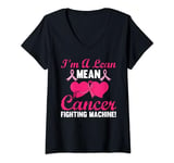 I'm A Lean Mean Cancer Fighting Machine Awareness V-Neck T-Shirt