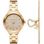 Michael Kors Slim Runway Set MK1046 - Dame - 38 mm - Analog - Kvarts urverk - Mineralglas