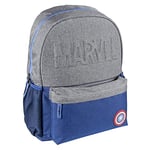 CERDÁ LIFE'S LITTLE MOMENTS - Mochila Escolar Instituto Capitan America de Color Azul - Mochila de 44 cm | Licencia Oficial Marvel Studios, Infantil (CRD-2100002928)