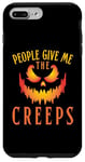 Coque pour iPhone 7 Plus/8 Plus T-shirt à motif Jack-o-Lantern de People Give Me The Creeps pour Halloween