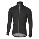 CASTELLI Emergency Rain Jacket, mens, 4517500, Black, L