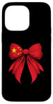 iPhone 14 Pro Max China Flag Chinese Pride Coquette Ribbon Case