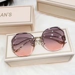 Womens Mens Sunglasses Oversized Metal Frame Fashion Shades Ladies Sunglasses