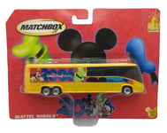 RARE Matchbox Walt Disney World Disneyland Bus Yellow Theme Park Edition 2006