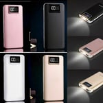 Power Bank 100000mah Qi Wireless Charging Usb Lcd Portable Battery Charger Pack