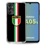 Cokitec Coque Renforcée pour Samsung Galaxy A05S Voyage Italie 3 Noir