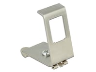 DELOCK – Keystone Metal Mounting 1 Port for DIN rail (86259)