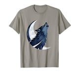 Wolf Howling At The Moon Wildlife Wolves Lovers Men Design T-Shirt