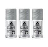 Adidas Men PRO Invisible Roll-On Deodorant Antiperspirant 50ml 3, 6 Pack