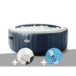 Spa gonflable Intex PureSpa Blue Navy rond Bulles 4 places