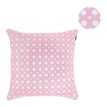 Zons Coussin 45x45cm Déhoussable + Rembourrage 4 Couleurs (Rose)