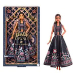 Barbie Diwali Doll by Anita Dongre Wearing Festival of Lights Look, Holiday Collectible with Doll Stand & Certificate of Authenticity, HRM91