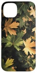 Coque pour iPhone 14 Plus Lumière à motif de feuille de camouflage - Décor inspiré de la nature