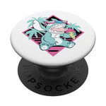 PopSockets Disney Lilo & Stitch Ice Cream Retro 90s Beach PopSockets PopGrip - Support et Grip pour Smartphone/Tablette avec un Top Interchangeable