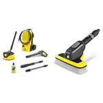 Bundle of Kärcher K 5 Classic Home Pressure Washer + Kärcher WB 7 Plus 3-in-1 Corded Electric Wash Brush, 3 Functions: Foam Jet, High-Pressure Flat Spray Nozzle, Soft Brush