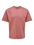 ONLY & SONS Mens Onsfred RLX Tee Noos T-Shirt, Dusty Cedar, XL UK