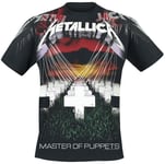 Metallica Master Of Puppets - Faded Allover T-Shirt black