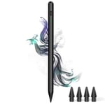 Stylus Pen for iPad 9th&10th - Type-c Charging Magnetic Pencil with Palm Rejection for Pad （2018-2023） Compatible with Apple iPad 6/7/8/9/10，iPad Air 3/4/5，iPad Mini 5/6, iPad Pro 11"/12.9"（Black）