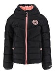 Converse Younger Girls Solid Midweighted Insulated Jacket - Black, Black, Size 2-3 Years