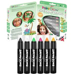 Face Paint Crayon Set Kit Sticks Halloween Makeup Kids Animal Black White Pink