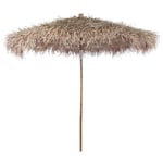 Parasol En Bambou Avec Toit En Feuille De Bananier 270 Cm Helloshop26 02_0008582