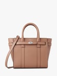 Mulberry Mini Bayswater Micro Classic Grain Leather Tote Bag, Sable